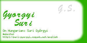gyorgyi suri business card