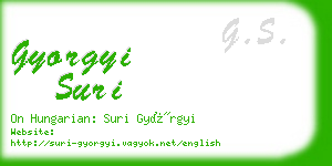 gyorgyi suri business card